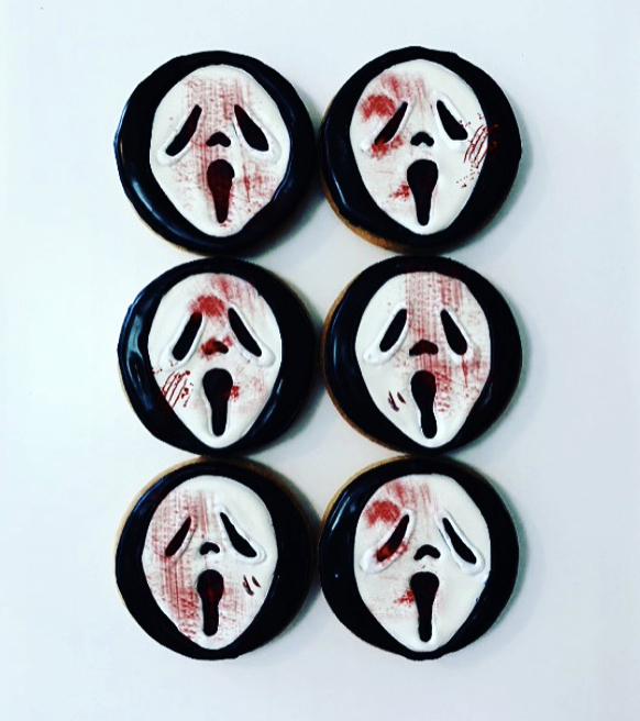 ghostface shortbread cookies