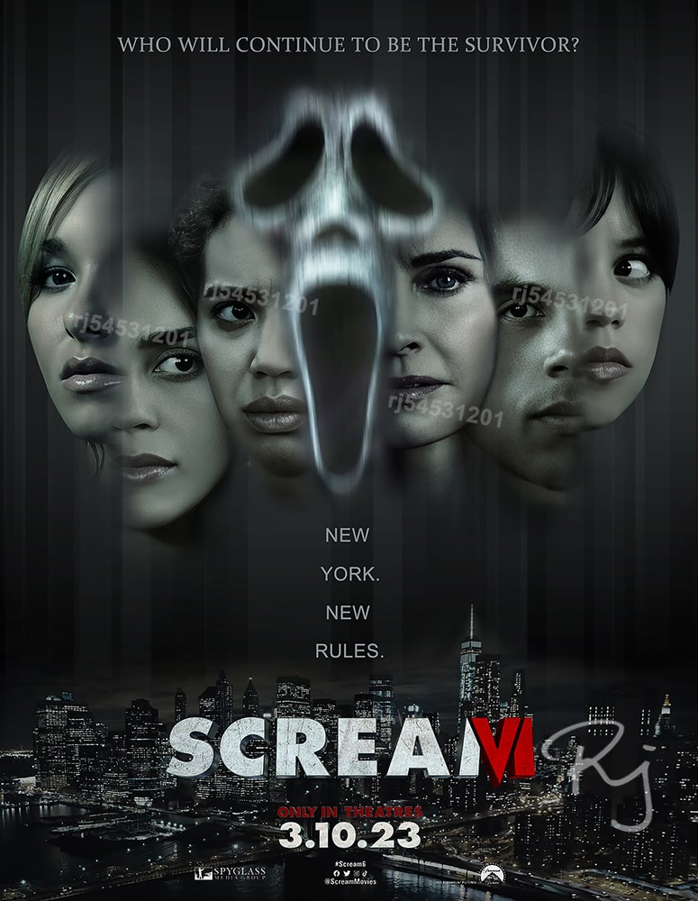 rj horror movie poster designer